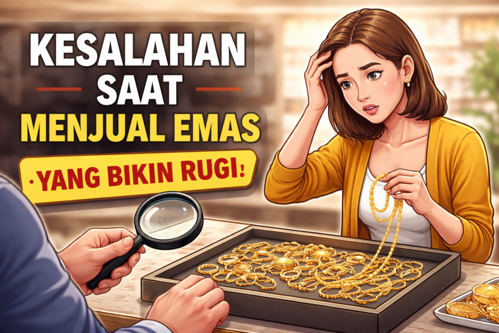 kesalahan saat menjual emas yang sering bikin rugi