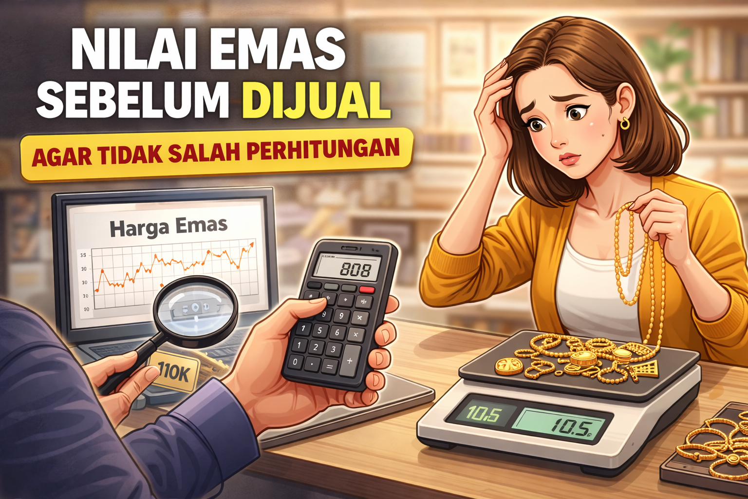 mengetahui nilai emas sebelum dijual agar tidak salah perhitungan